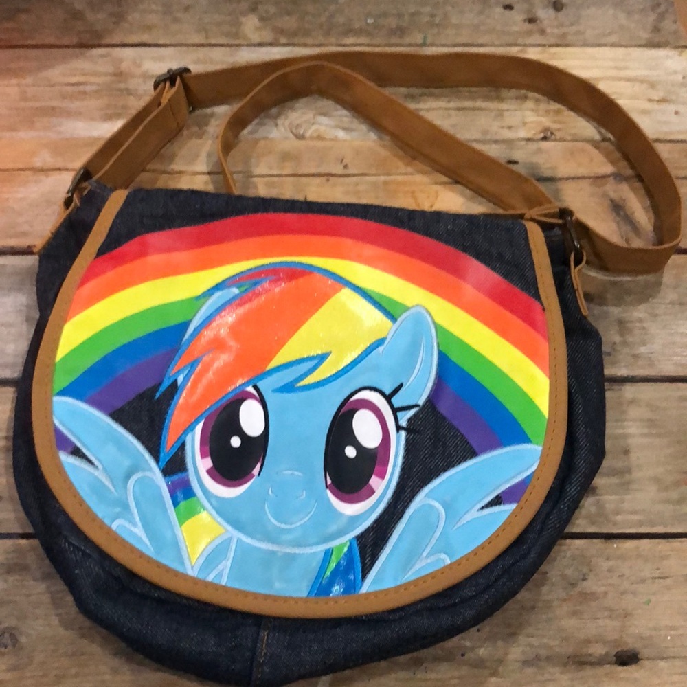 Rainbow Dash crossbody purse
